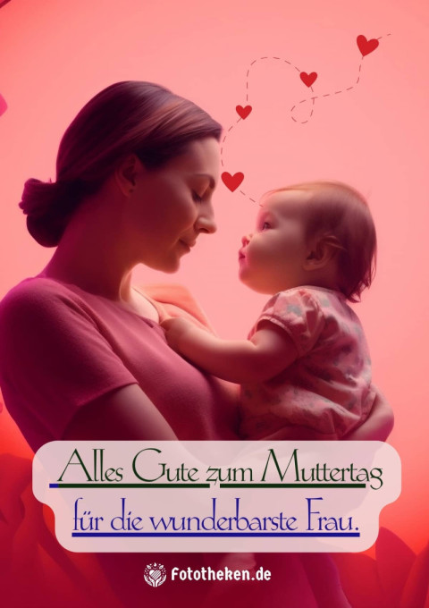 Alles Gute zum Muttertag für die wunderbarste Frau