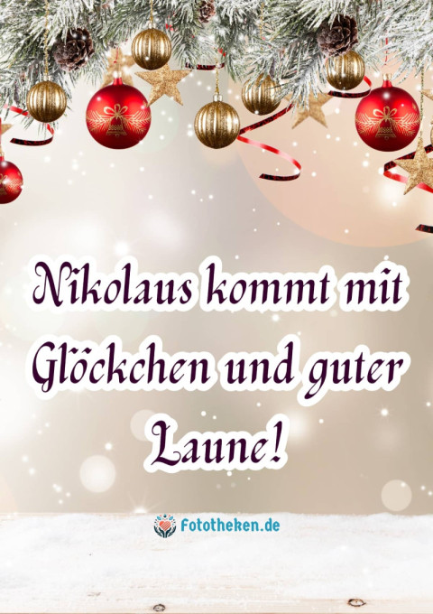 Nikolaus kommt mit Glöckchen und guter Laune!