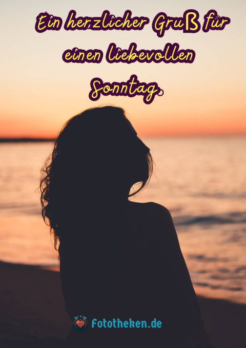 Ein herzlicher Gruß für einen liebevollen Sonntag
