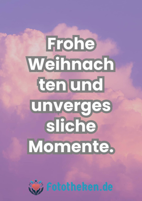 Frohe Weihnachten und unvergessliche Momente