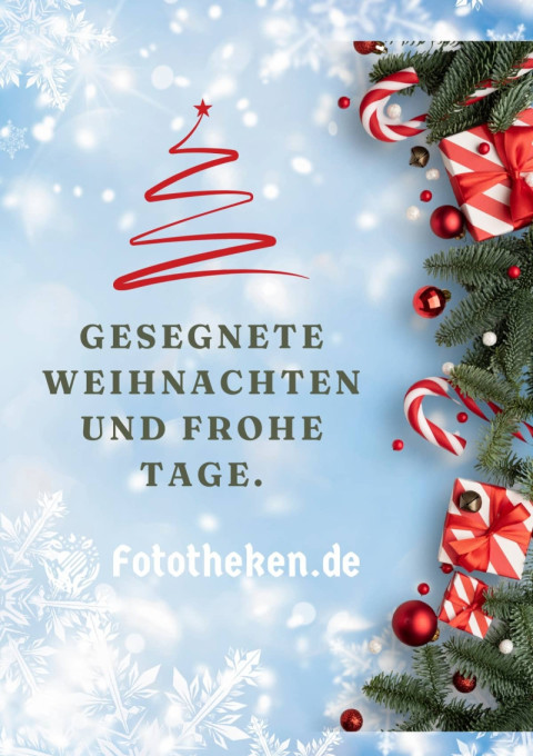 Gesegnete Weihnachten und frohe Tage