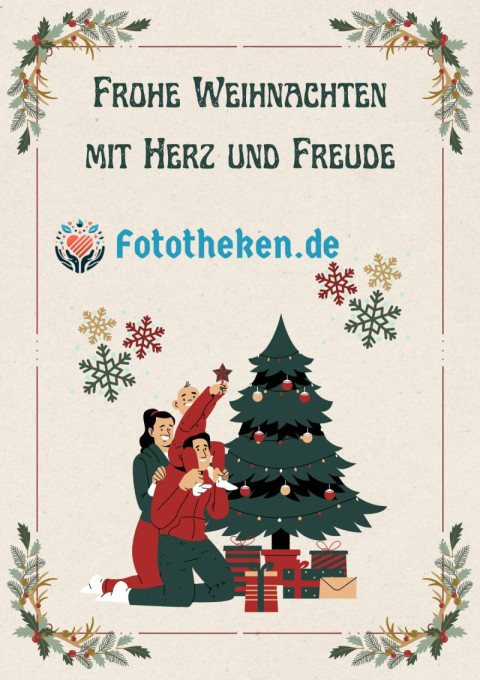Frohe Weihnachten mit Herz und Freude