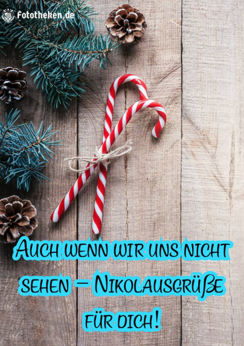Auch wenn wir uns nicht sehen – Nikolausgrüße für dich!