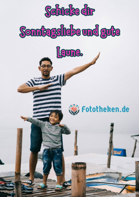 Schicke dir Sonntagsliebe und gute Laune