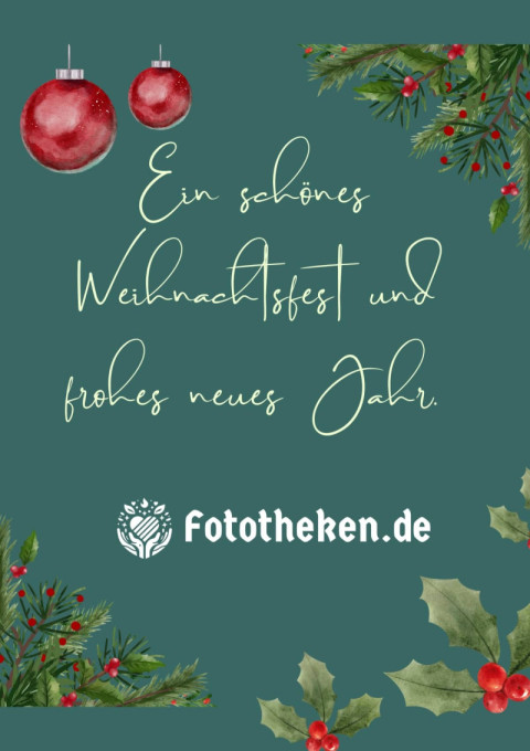 Ein schönes Weihnachtsfest und frohes neues Jahr