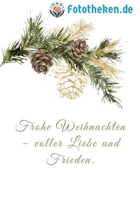 Frohe Weihnachten – voller Liebe und Frieden