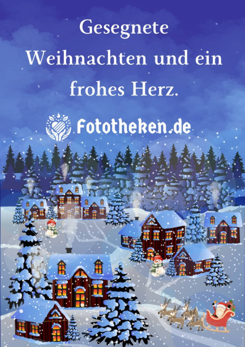 Gesegnete Weihnachten und ein frohes Herz