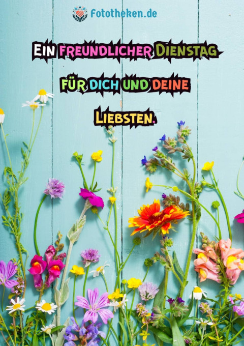 Ein freundlicher Dienstag für dich und deine Liebsten