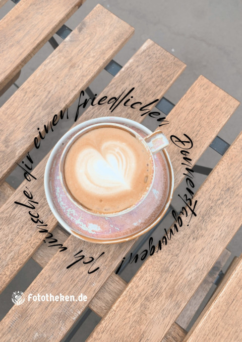 Ich wünsche dir einen friedlichen Donnerstagmorgen!