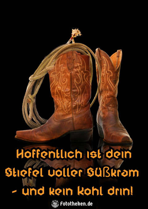 Hoffentlich ist dein Stiefel voller Süßkram – und kein Kohl drin!