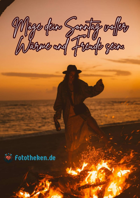 Möge dein Sonntag voller Wärme und Freude sein