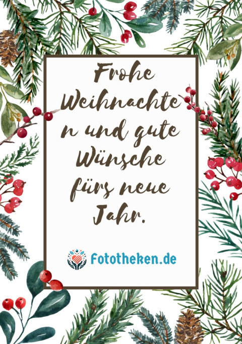 Frohe Weihnachten und gute Wünsche fürs neue Jahr