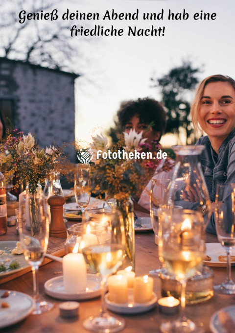 Genieß deinen Abend und hab eine friedliche Nacht!