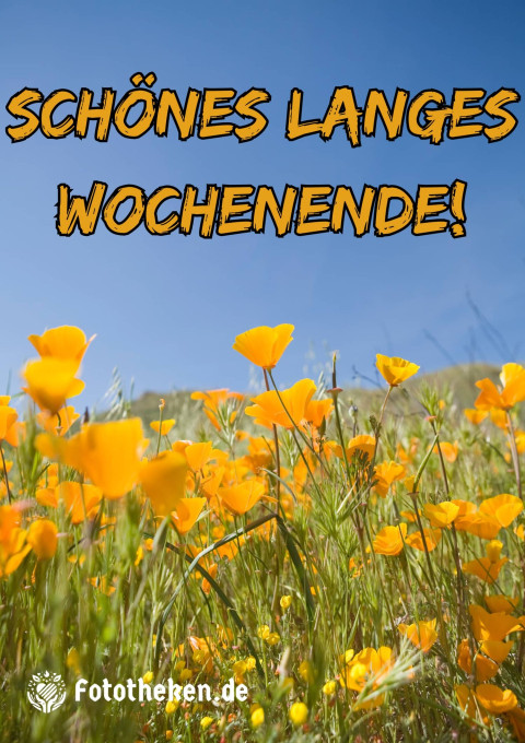 Schönes langes Wochenende!