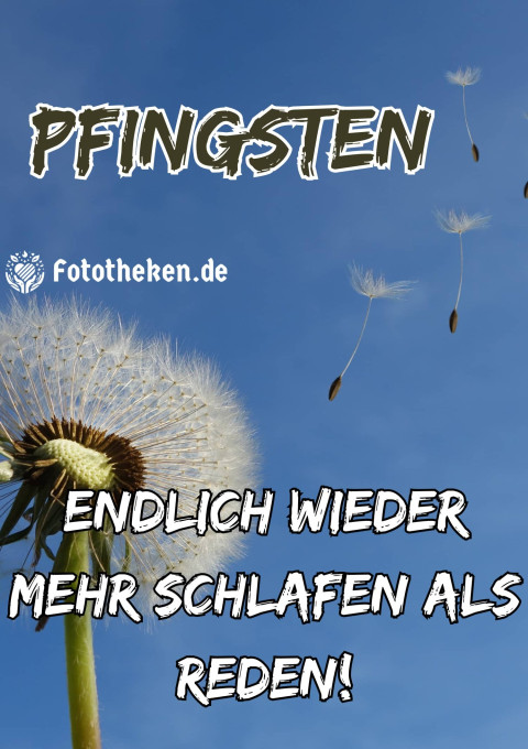 Pfingsten – endlich wieder mehr schlafen als reden!
