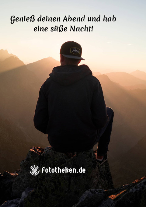 Genieß deinen Abend und hab eine süße Nacht!