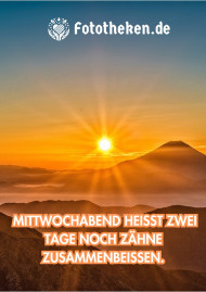 Mittwochabend heißt Zwei Tage noch Zähne zusammenbeißen
